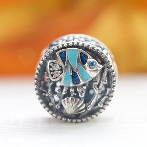 Pandora パンドラ　チャーム　14K オーシャントレジャー Genuine pandora ocean treasure - Gem